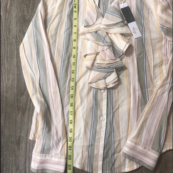 NWT Tenby Runway Designer Blouse Shirt XS Size 2 - Picture 7 of 10